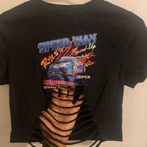✨ Racer crop top with slits in the front ✨